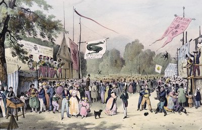 Feste locali intorno a Parigi, serie, 1830, Saint-Cloud da Victor Adam